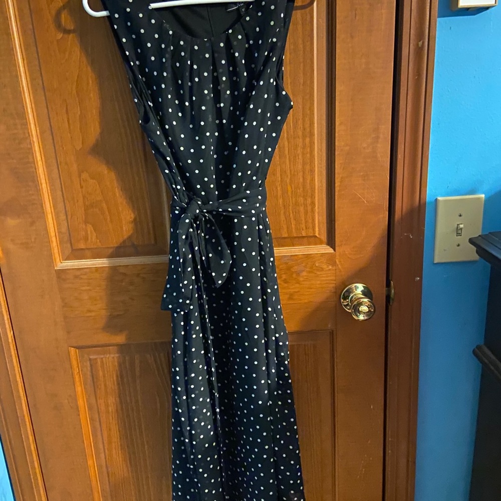 Polka dot midi dress